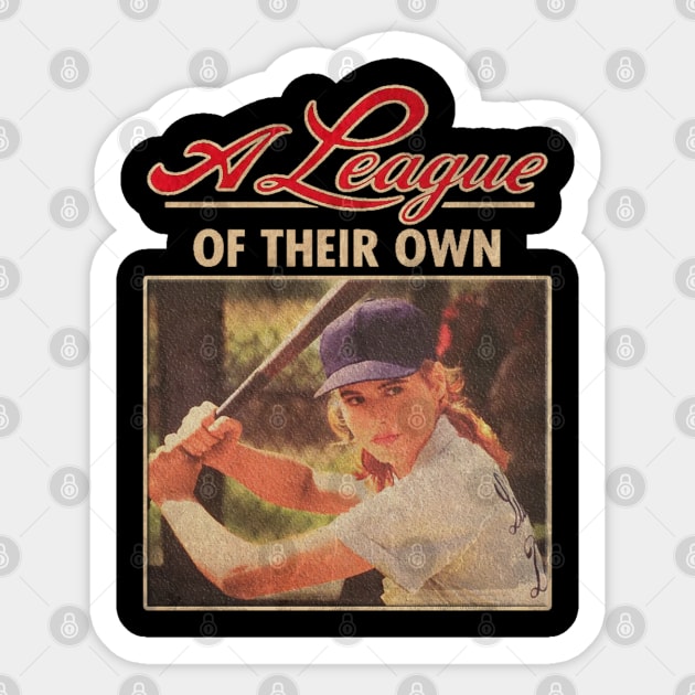 a league their own Sticker by the art origami